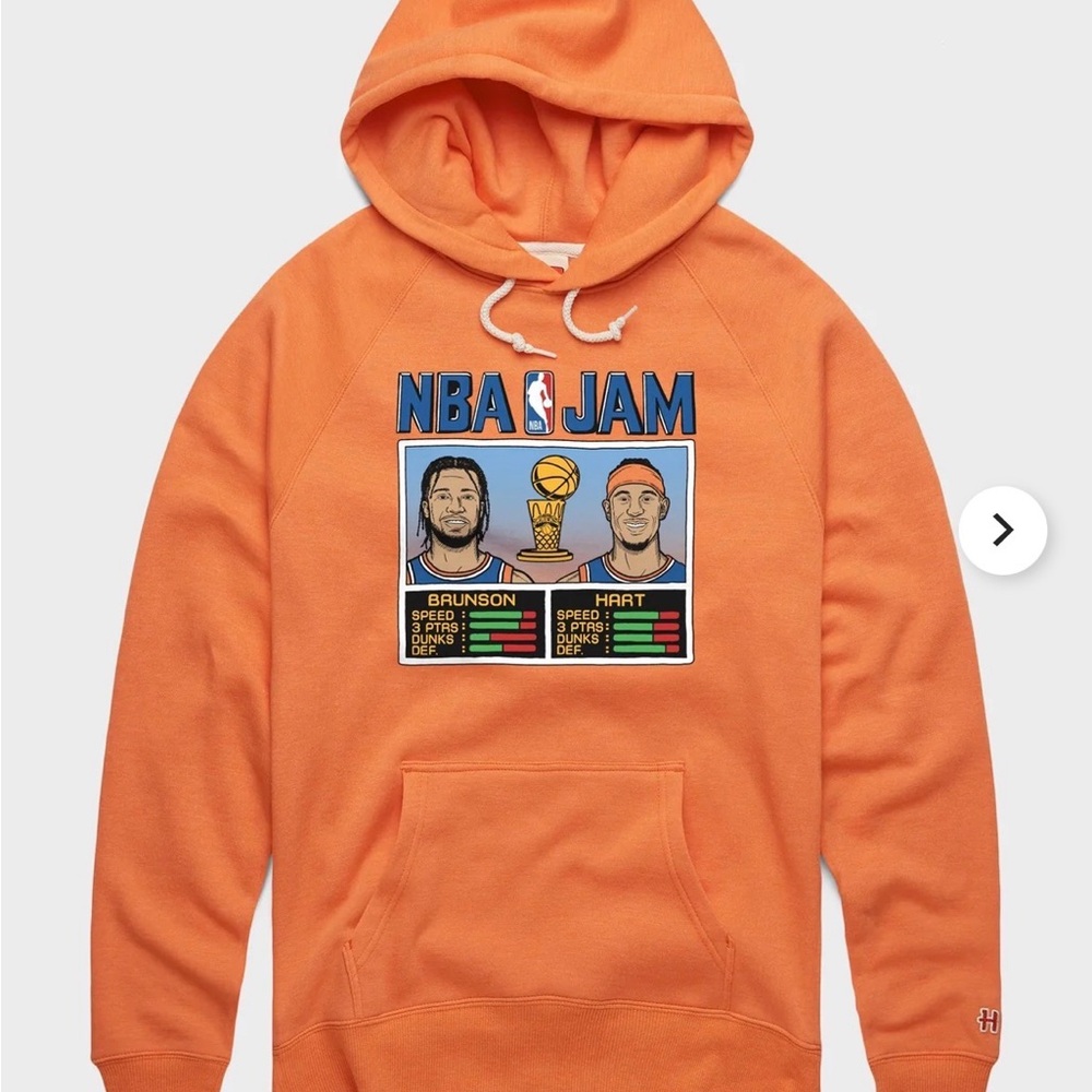 HOMAGE Orange NBA JAM Graphic Pullover Hoodie